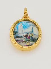 Medalha Borda Torcida 25mm - Nossa Senhora de Fátima