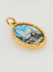 Medalha Borda Torcida 25mm - Nossa Senhora de Fátima