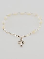 Pulsera Decenario de Nácar - Cuentas Ovaladas