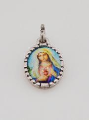 Medalla Borde Torzado 15mm - Inmaculado Corazón de María
