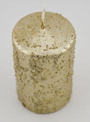 Vela de Decoração com Brilhantes - Champanhe