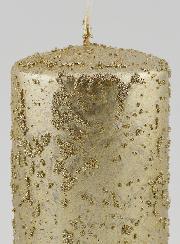 Vela de Decoração com Brilhantes - Champanhe