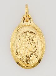 Medalha Virgem Maria de Perfil - 25mm