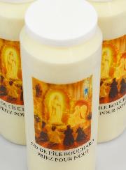 3 velas de novena a Nuestra Señora de l'Île Bouchard
