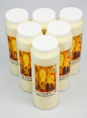 6 velas de Novena a Nuestra Señora de L'Île-Bouchard