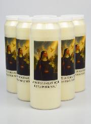 6 velas de novena a Santa Escolástica