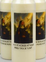 10 velas de novena a Santa Escolástica