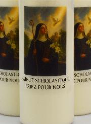 20 velas de novena a Santa Escolástica
