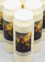 20 velas de novena a Santa Escolástica