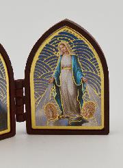 Ícone Díptico Mini - Cristo & Milagrosa