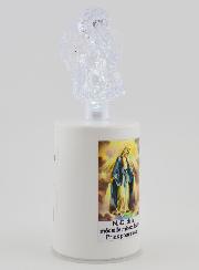 Vela de Iglesia LED Virgen Milagrosa - 60 Días