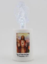 Vela de Iglesia LED Sagrado Corazón - 60 Días