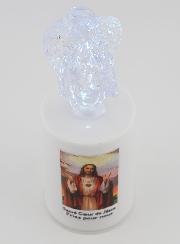 Vela de Iglesia LED Sagrado Corazón - 60 Días