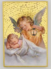 Cuadro Icono de Ángel con la Linterna - 15 cm