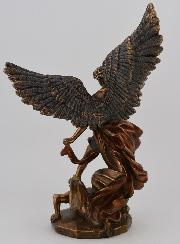 Estátua Religiosa de São Miguel Arcanjo em Bronze - 20 cm