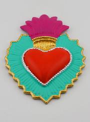 Ex-Voto de Parede Colorido - 13cm
