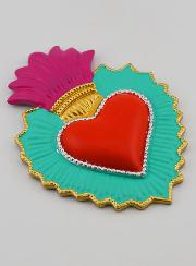 Ex-Voto de Parede Colorido - 13cm