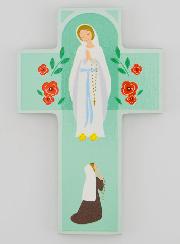 Cruz Infantil em Madeira - Nossa Senhora de Lourdes