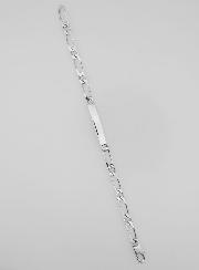 Pulseira de Batismo em Prata Rodiada - 18 cm