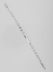 Pulseira de Batismo em Prata Rodiada - 18 cm