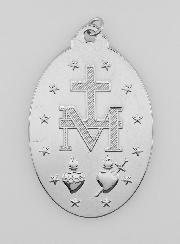 Medalha Milagrosa Prateada - 33mm