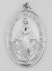 Medalha Milagrosa Prateada - 40mm