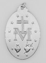 Medalha Milagrosa Prateada - 40mm