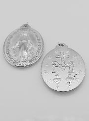 Medalha Milagrosa Prateada - 40mm