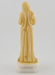 Estátua de Santa Rita em Alabastro Colorido - 12cm