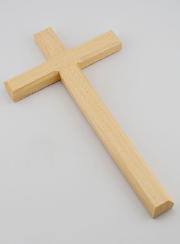 Crucifixo em Tília Natural - 22cm