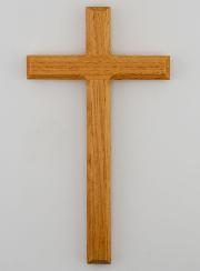 Crucifixo em Carvalho Natural - 18cm