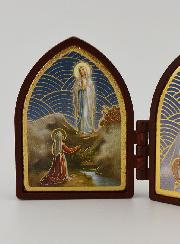 Ícone Díptico Mini - Nossa Senhora de Lourdes & Milagrosa
