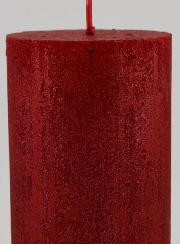 Vela decorativa moderna - Rojo carmín