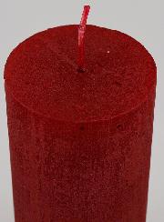 Vela decorativa moderna - Rojo carmín