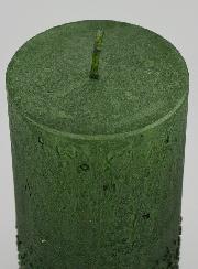 Vela decorativa con efecto pepita - Verde abeto