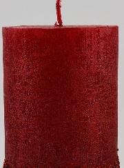 Vela decorativa con efecto pepita - Roja