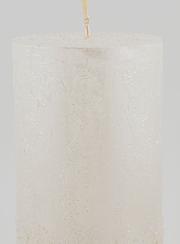 Vela decorativa con efecto pepita - Blanco perlado