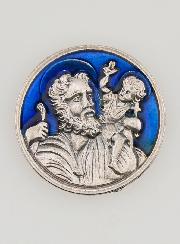 Placa Autocolante de São Cristóvão - 3cm