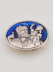 Placa Autocolante de São Cristóvão - 3cm