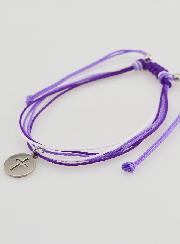 Pulseira Com Cruz - Violeta