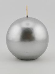 Vela de Decoração Redonda 8cm - Prata