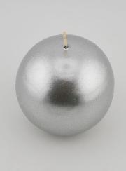 Vela de Decoração Redonda 8cm - Prata