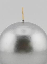 Vela de Decoração Redonda 8cm - Prata