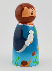 Estatueta em Madeira - Noé