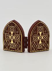 Icono díptico mini - Sagrado Corazón de Jesús y Santa Rita