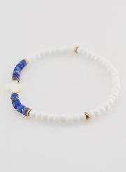 Pulseira Religiosa Pedra & Madrepérola - Azul