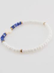 Pulseira Religiosa Pedra & Madrepérola - Azul