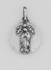 Medalla de Nuestra Señora de Guadalupe en Plata