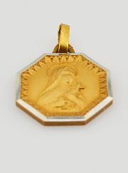 Medalha de Santa Teresinha Banhada a Ouro
