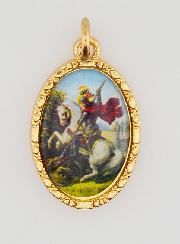 Medalha Borda Torcida 25mm - São Jorge